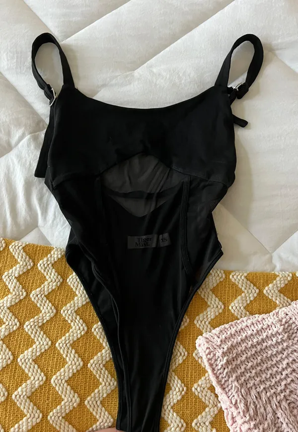 Tiger Mist Black Mesh Bodysuit - Image 6