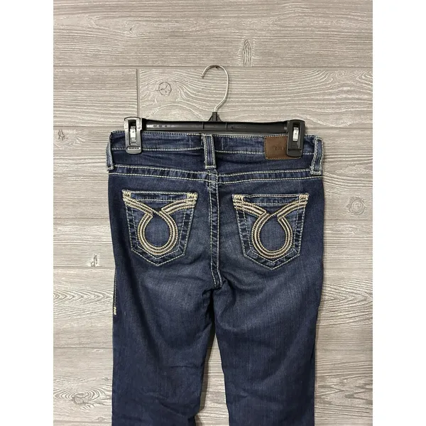 Big Star Womens Jeans‎ Maggie Boot Size 26R Low Rise Denim Pants Embroidered - Image 3