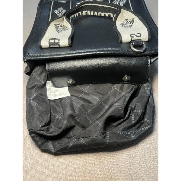 Steve Madden Crossbody Bag Womens Small Black Logo Strap Pouch Set Shoulder - Image 11