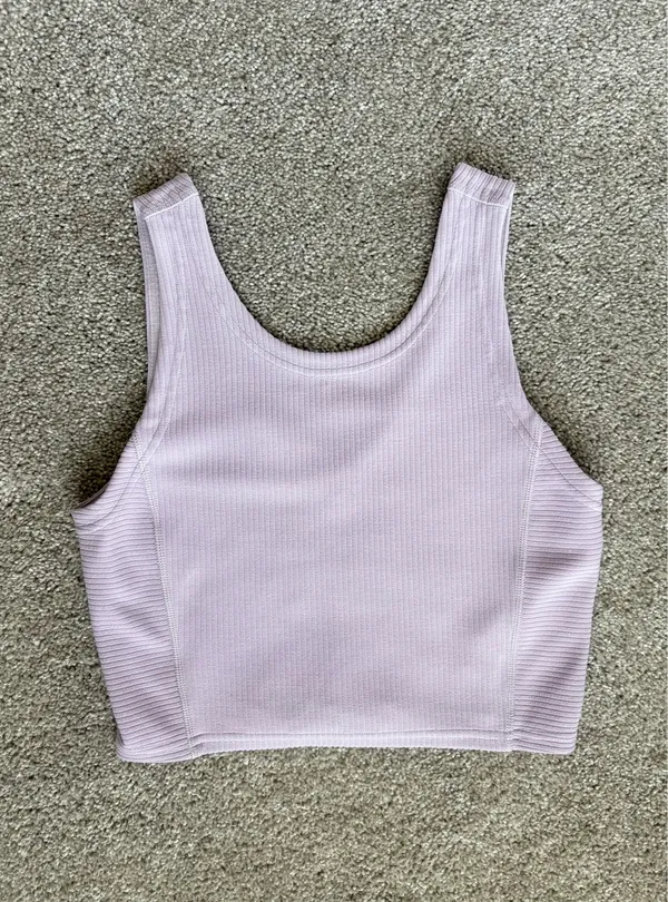 Lululemon Ribbed Softstreme High-Rise Short 4” Lilac Ether 4 - Image 3