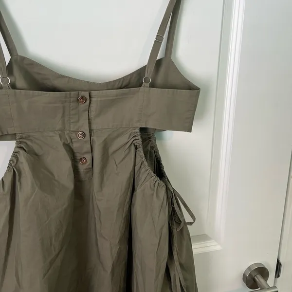 L'ACADEMIE‎ Edita Dress in Olive size Small - Image 5