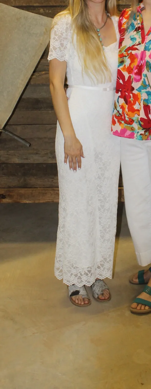 Nsr White maxi dress - Image 4