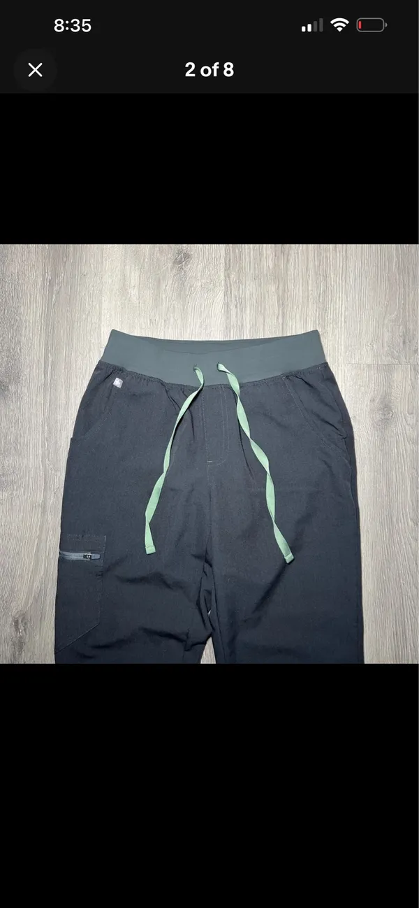 FIGS Zamora Scrub Pants Grey Jogger - Image 2