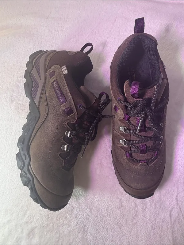 Merrell Brown with Purple Accent Women's Trail Shoe - Image 5