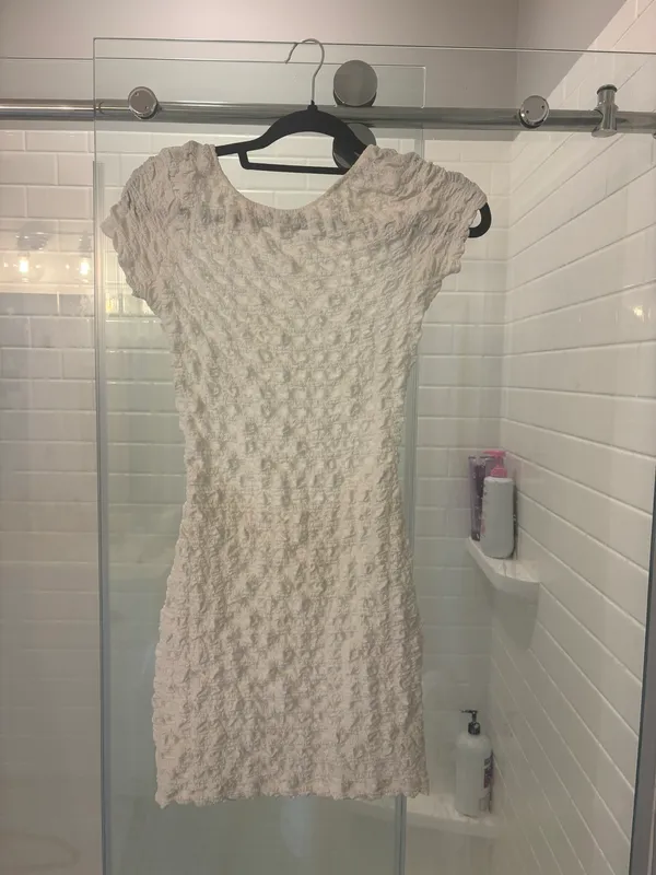 Pull&Bear White Mini Dress - Image 4