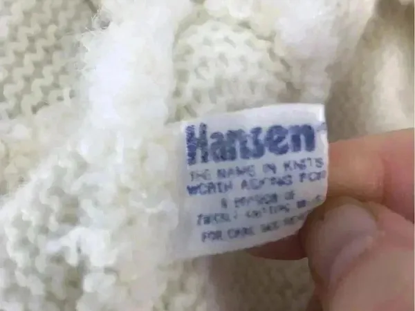Vintage Hat Hansen Faux Fur White Winter Made In The Usa Adjustable Cap - Image 5