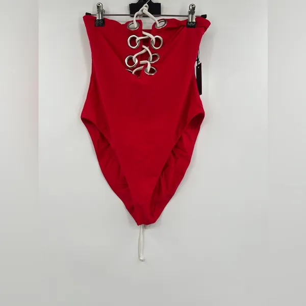 Lovers and Friends Alani One Piece in Bright Red - Image 2