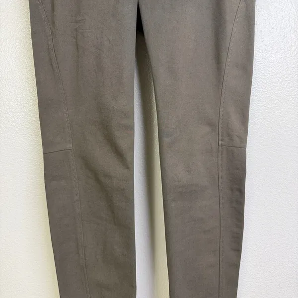 Brunello Cucinelli Slim Fit Pants Womens Size 6 Taupe Skinny Leggings Italy 29" - Image 3