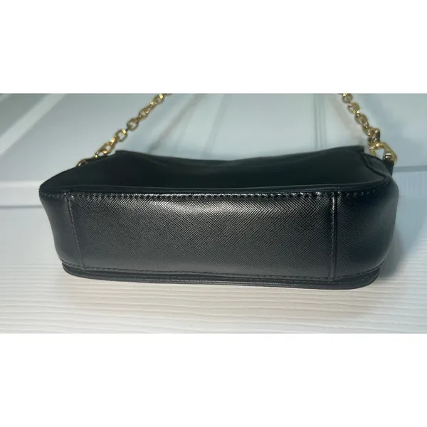 Tory Burch Robinson Black Saffiano‎ Leather Chain Flap Crossbody Shoulder Bag - Image 7