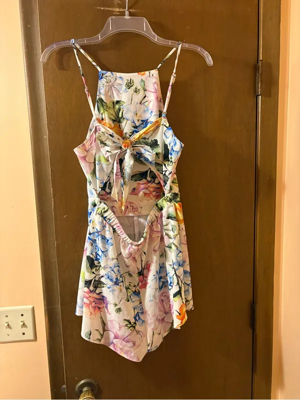 Show Me Your Mumu Afton Tie Back Floral Romper - Image 5