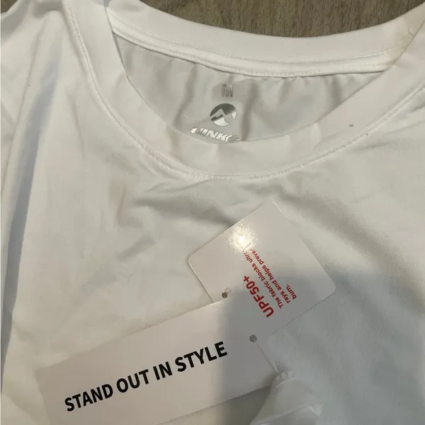 Women's Short Sleeve White Tee - Image 2