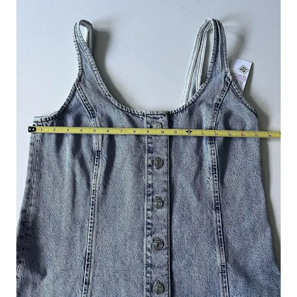 NWT FRAME The Shift Denim Dress Light Blue Wash Size 6 - Image 7