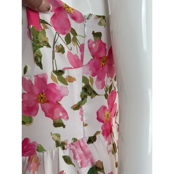 Scarlet Darkness Women Sundress Floral Printed Corset Ruched Bust Cami Flowy M - Image 9