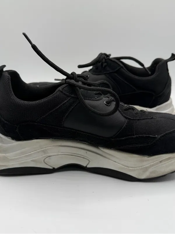 Topshop Ciara Chunky Dad Sneakers Black EU 41 Made Italy Y2K Platform - Image 5