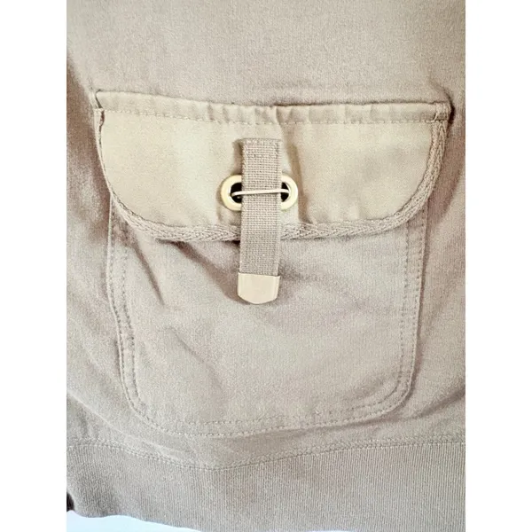Lauren Ralph Lauren Jeans Co Womens XL Olive Green Full Zip Cotton Sweatshirt - Image 4