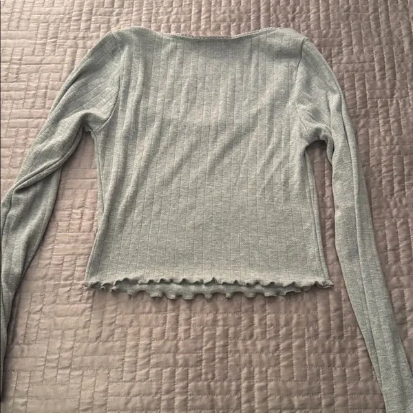 Ribbed Light Grey Long - Image 7