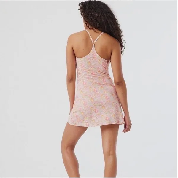 Outdoor Voices Tie Dye Sherbet Swirl Printed Fun Colorful Athletic Dress Size XS - Image 3