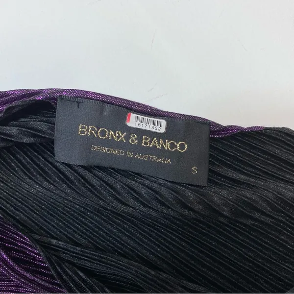 Bronx and Banco Purple Florence Gown Size Small - Image 5