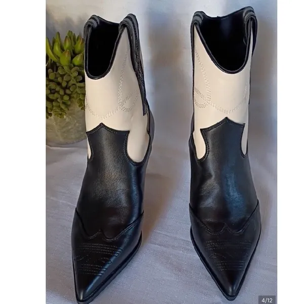 Circus NY by Sam Edelman Women's Olana Flower Size 8 Black/Vanilla Bean - Image 6