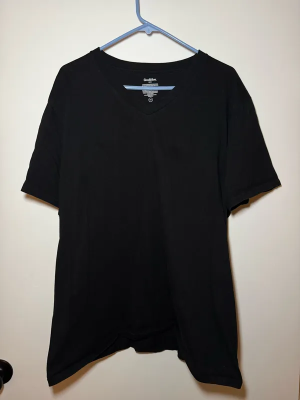 Lot of 3 Goodfellow & Co Men's Black V-Neck T-Shirts Short Sleeve Size XXL - Image 7