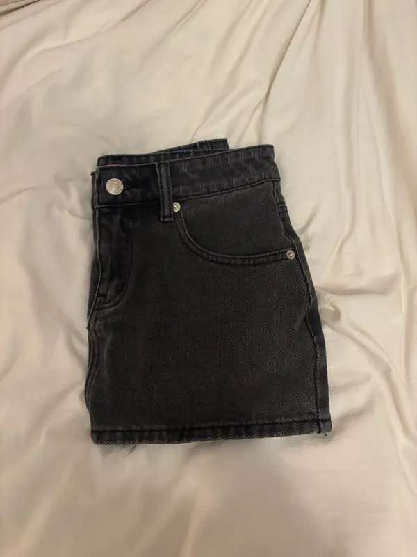 Edikted Mini Denim Skirt - Image 4