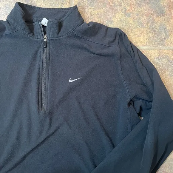 | fleece quarter zip | black nike sweatshirt | large quarter zip - Image 2