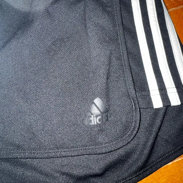 Ladies Adidas Climalite Black Athletic Shorts - Image 2