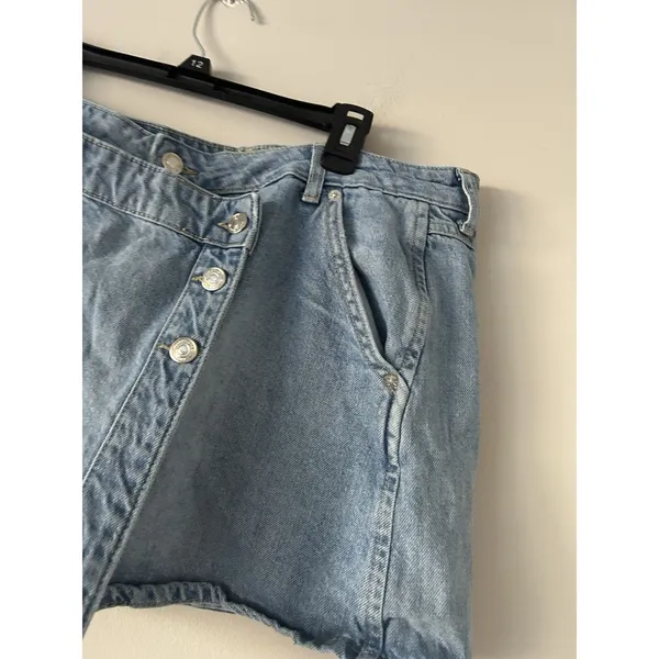 We The Free Wynne Denim Skirt Size 32 Boho Contemporary Edgy Cute Retro Vibes - Image 9