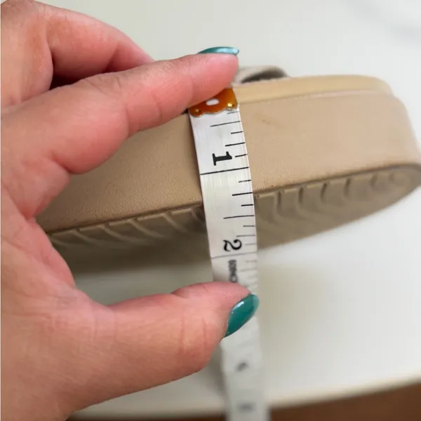 Cushionare Elegant Tan Slide Sandals - Image 6