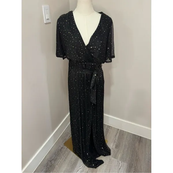 Baltic‎ Born Grace Sparkle Gown black Medium - Image 3