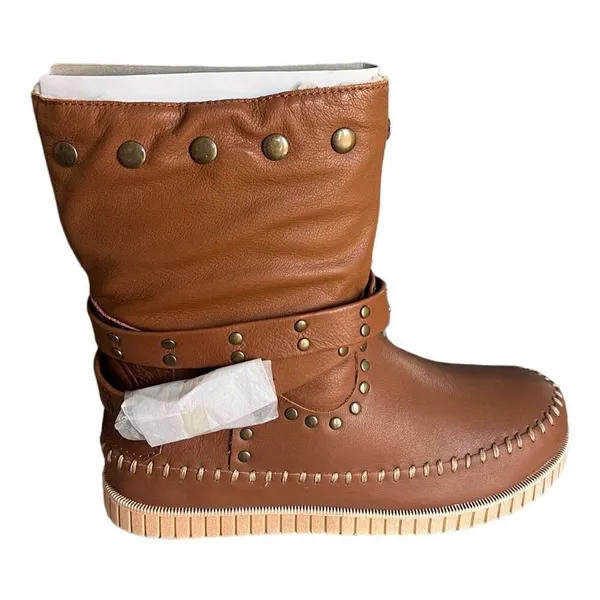 New in Box Womens Dingo Embellished Camel Boots Malibu Whiskey DI 158 - Sz 7 - Image 2