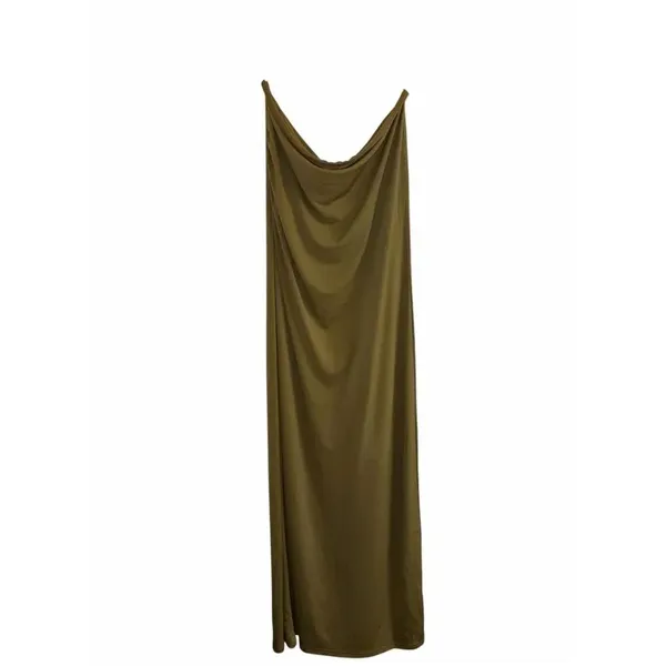 ✨Vero Moda Bandeau Ruched Side Midaxi Herb Green Sz XL Dress✨ - Image 5