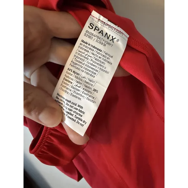 Spanx Booty Boost V-neck Dress Red Sz XL NEW $138 - Image 6