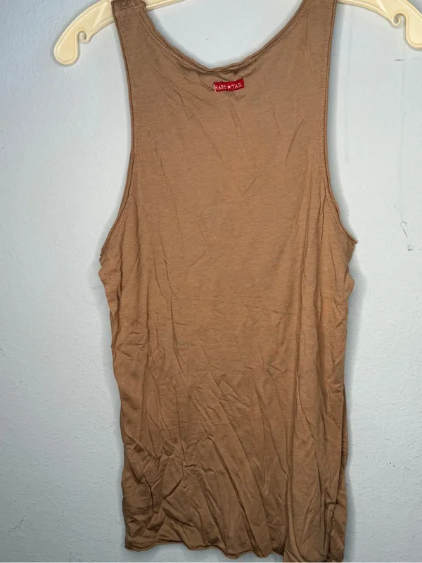 Hard Tail Forever Brown Tank Top nwot Size M - Image 3