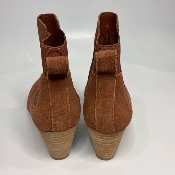 Lands End suede wedge booties size‎ 9 - Image 3