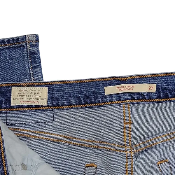 Levi’s Premium Wedgie Droit Straight Jeans women's Size 27 Light Wash - Image 9