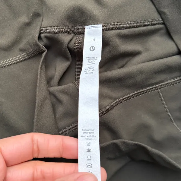 lululemon Olive Green High-Rise Leggings 28”Align Tights Size 14 - Image 2