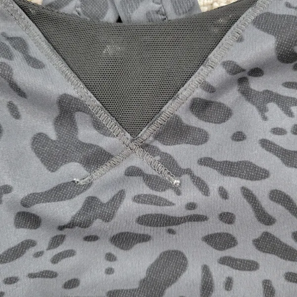 Lululemon In A Flash Bra II Womens 2 Deep Coal Animal Swirl Cheetah Crossback - Image 9