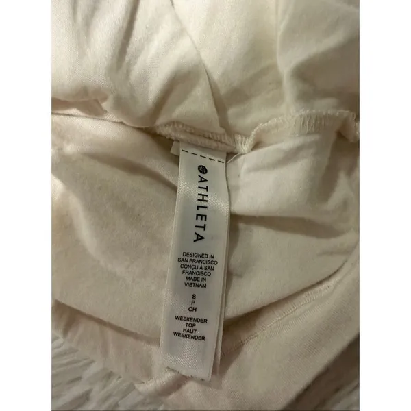 Athleta Modal Weekender Top in White Small - Image 7