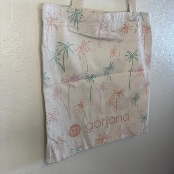 NWOT: Gorjana Palm Tree Print Canvas Tote Bag - Image 4