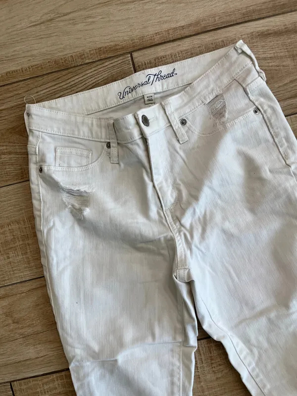 Womens Universal Thread White High Rise Jegging - 4/27R - #2 - Image 2