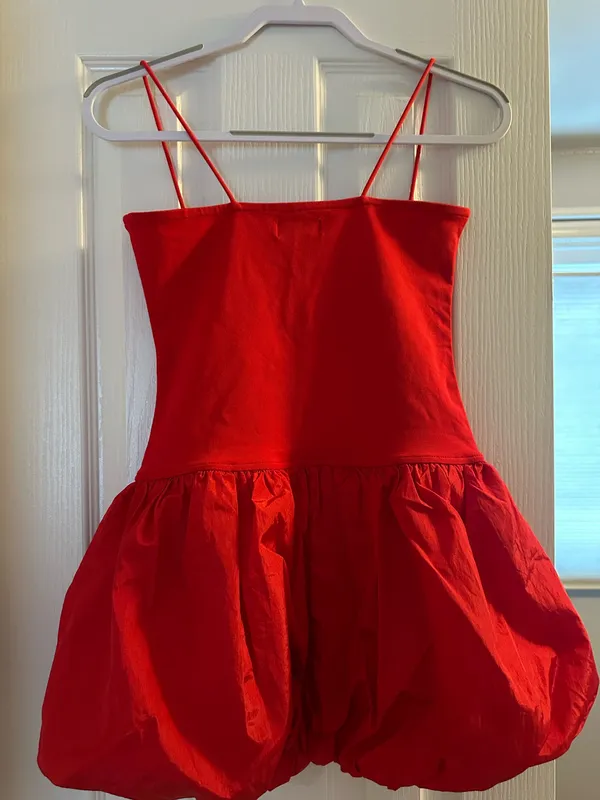 Ribbed Bubble Skirt Edikted Mini Dress - Image 2