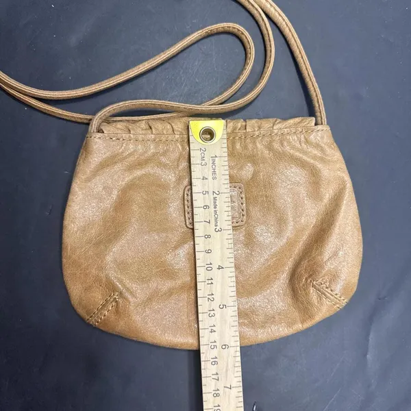 Fossil Boho Brown Leather Crossbody Bag Purse Key‎ Adjustable Vintage Y2K - Image 2