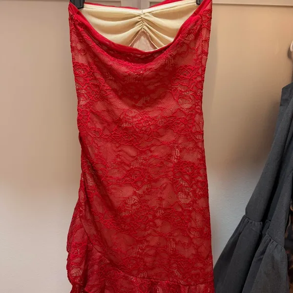 Princess Polly Dress Mini Red Floral - Image 3