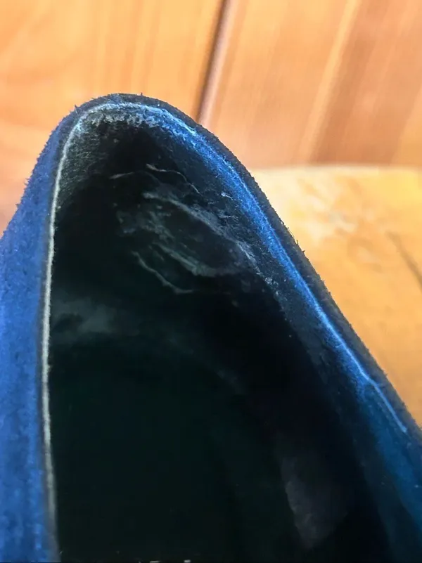 Stuart Weitzman Women's Black Suede Slip On Loafers Shoes Size 8 - Image 10