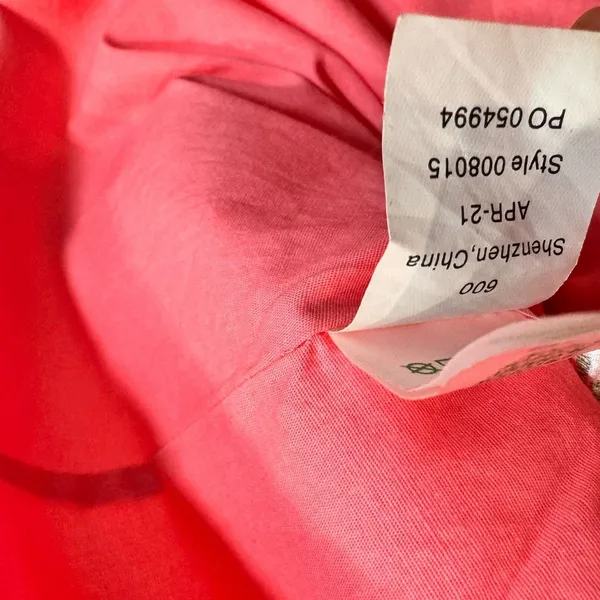 Lilly Pulitzer Dress Size 2 Elina Stretch‎ Sleeveless Ruffle Pocket Coral Spritz - Image 8