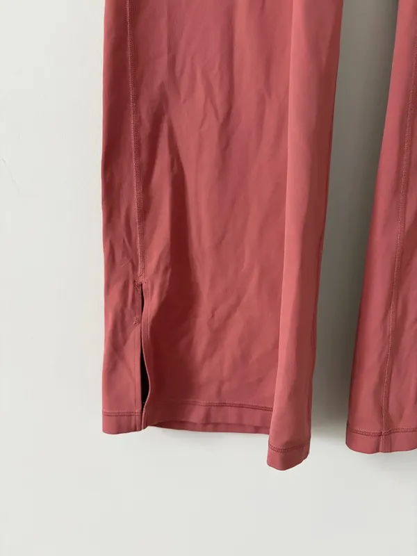 Lululemon Groove Super High Rise Split Hem Flare Yoga Leggings Brier Rose 1 - Image 3