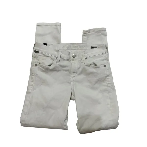 Citizens of Humanity‎ Women's White 25 Avedon Skinny Low Rise Jeans - Image 4