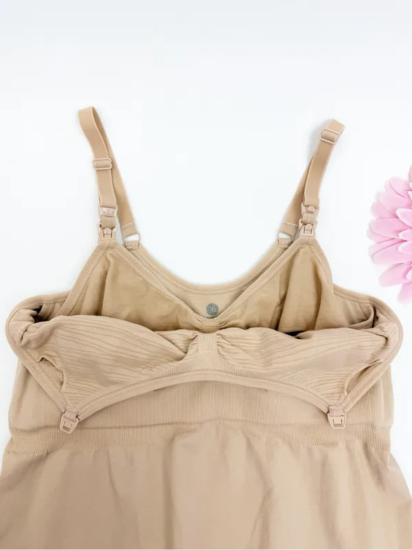 Kindred Bravely Simply Sublime® Maternity & Nursing Tank Beige Tan Nude - Image 6