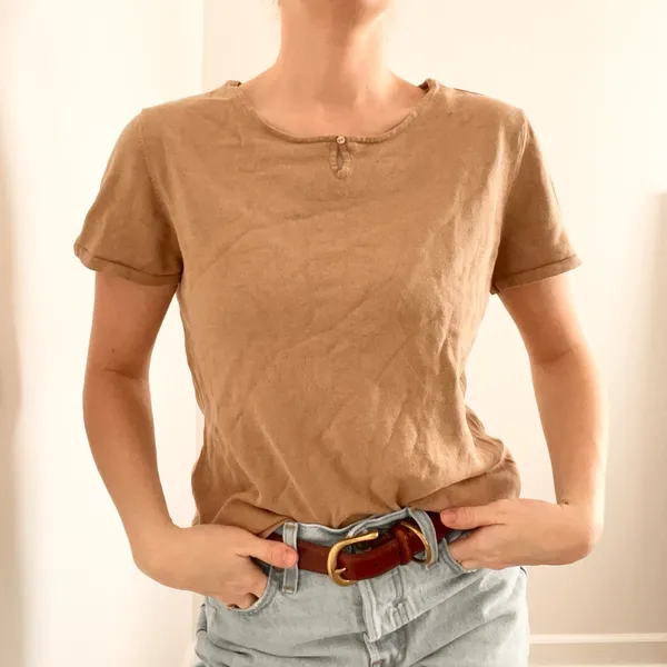 Vintage Merona Silk Blend Tee Shirt - Image 2